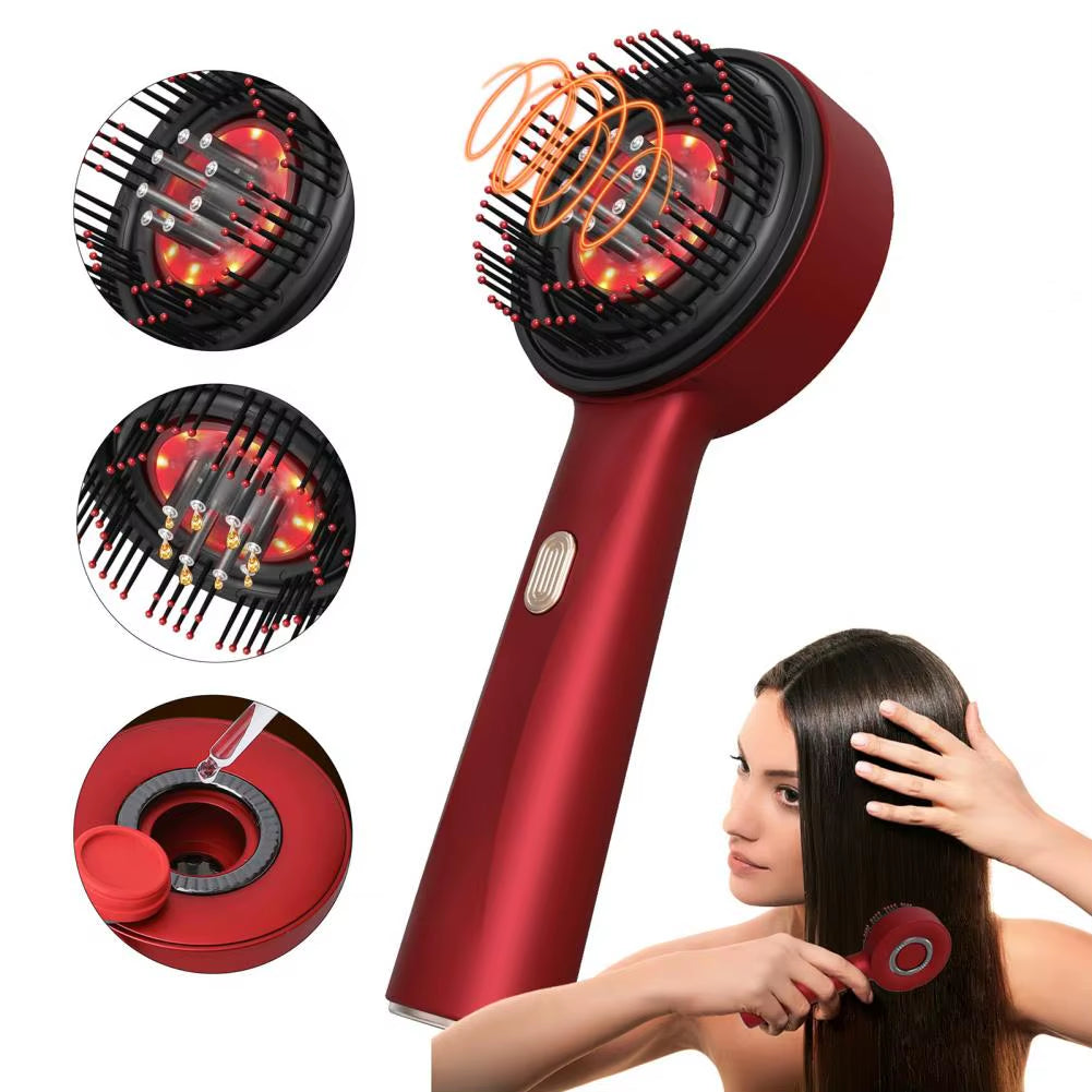 Electric Scalp Massager Hair Oil Applicator IPX7 Waterproof Anti-Hair Loss Device Rechargeable Oil Dispenser for Hair Growth